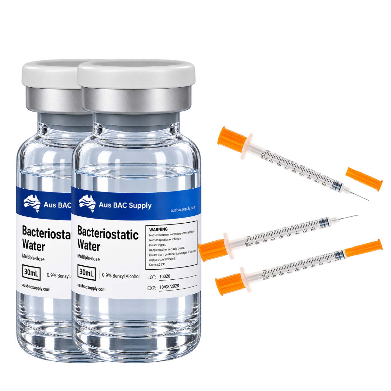 Aus BAC Supply Starter Kit — BAC Water + Syringes